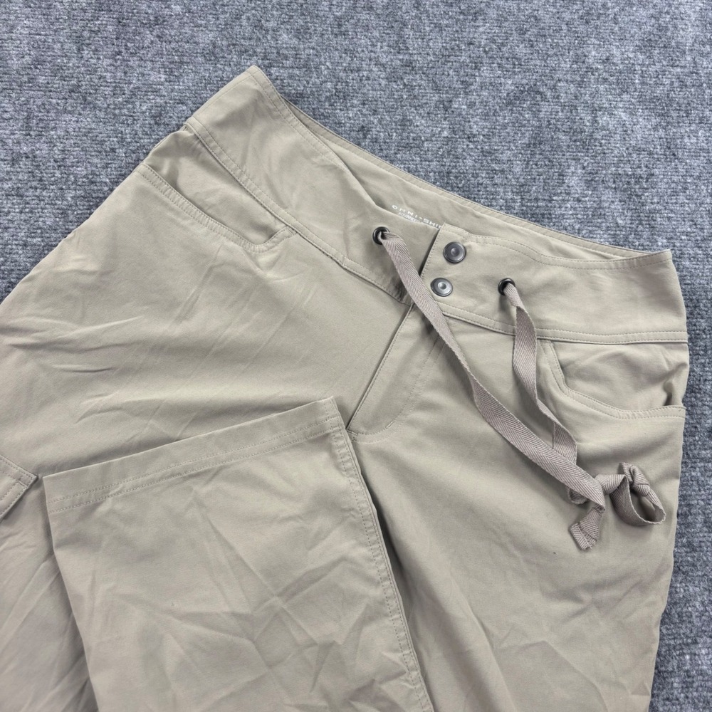 Columbia Cargo Pants 8 Long Tan Omni-Shield Roll Up Convertible Hiking‎ Men's